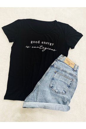 T-Shirt Preta Good Energy