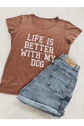 T-Shirt Marrom Dog