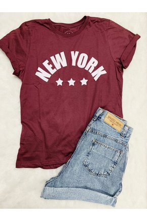 T-Shirt Bordô New York