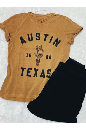 T-Shirt Estonada Caramelo Austin