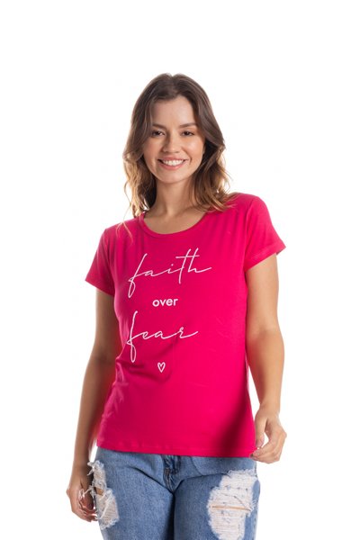 T-Shirt Rosa Neon Faith