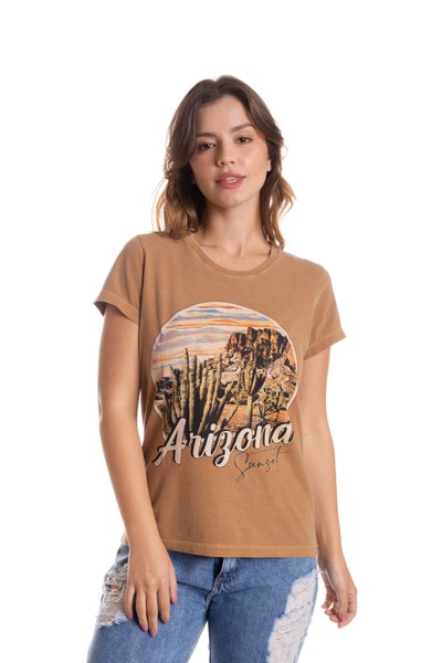 T-shirt Estonada Caramelo Arizona Cactus