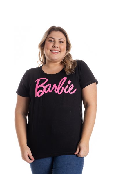 T-Shirt Preta Barbie