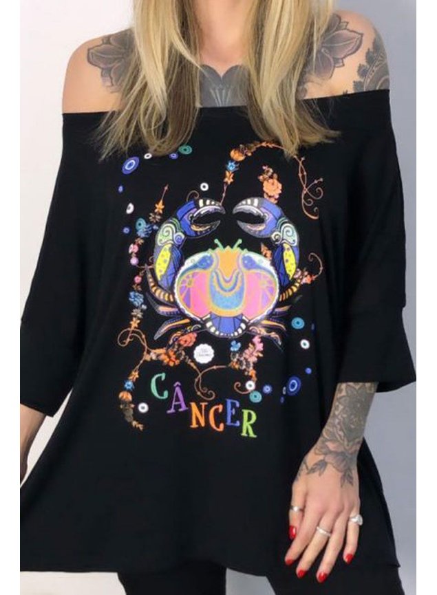 blusa ampla manga cancer 1