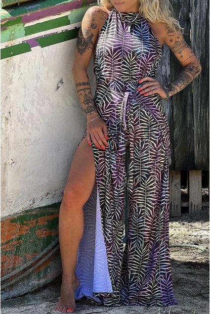 Macac o Envelope Estampado Tropical Colors Edi o Limitada