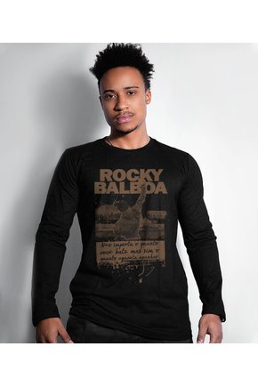 Camiseta Manga Longa Rocky Balboa