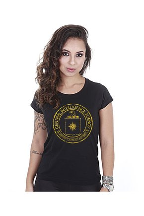 Camiseta Militar Baby Look Feminina CIA