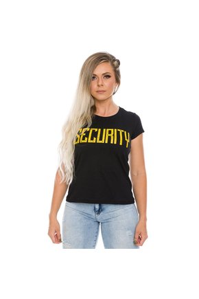 Camiseta Militar Baby Look Feminina Security