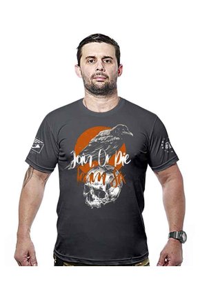 Camiseta Militar Concept Line Team Six Crow Join Or Die