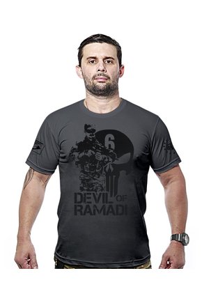 Camiseta Militar Devil Of Ramadi Hurricane Line
