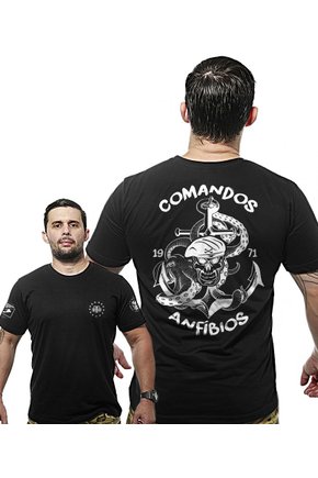Camiseta Militar Wide Back Comandos Anfibios