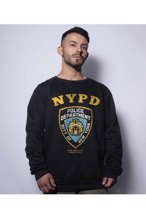 Casaco Básico de Moletom Police NYPD