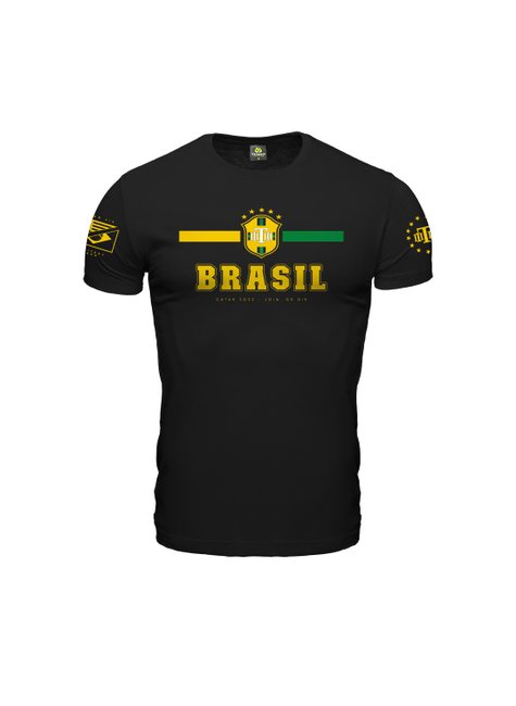 Camiseta Brasil Copa Catar 2022 Gold Line Team Six