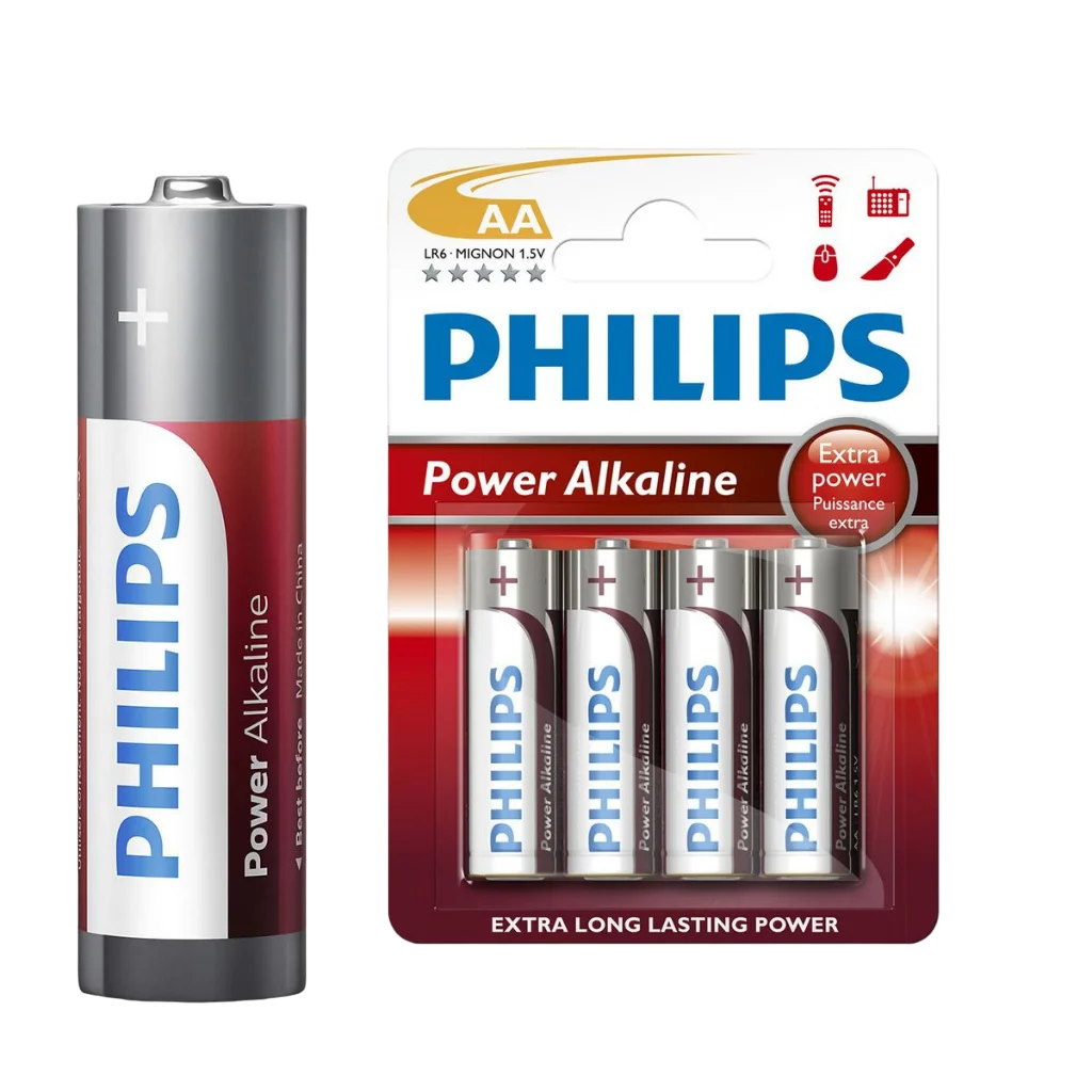 Pilha AA Philips Alcalina Lr6 - 4 Pilhas