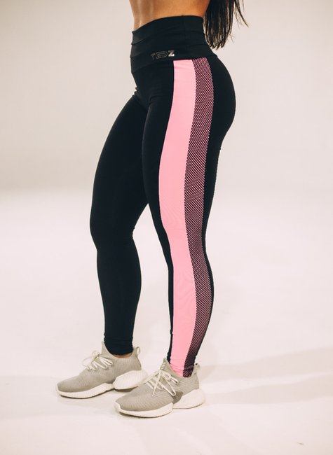 Sereia Tropical  - Legging supplex com detalhe 3D e recorte