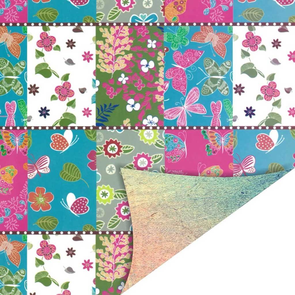 Papel com Estampa Patchwork 120g Ref 2046