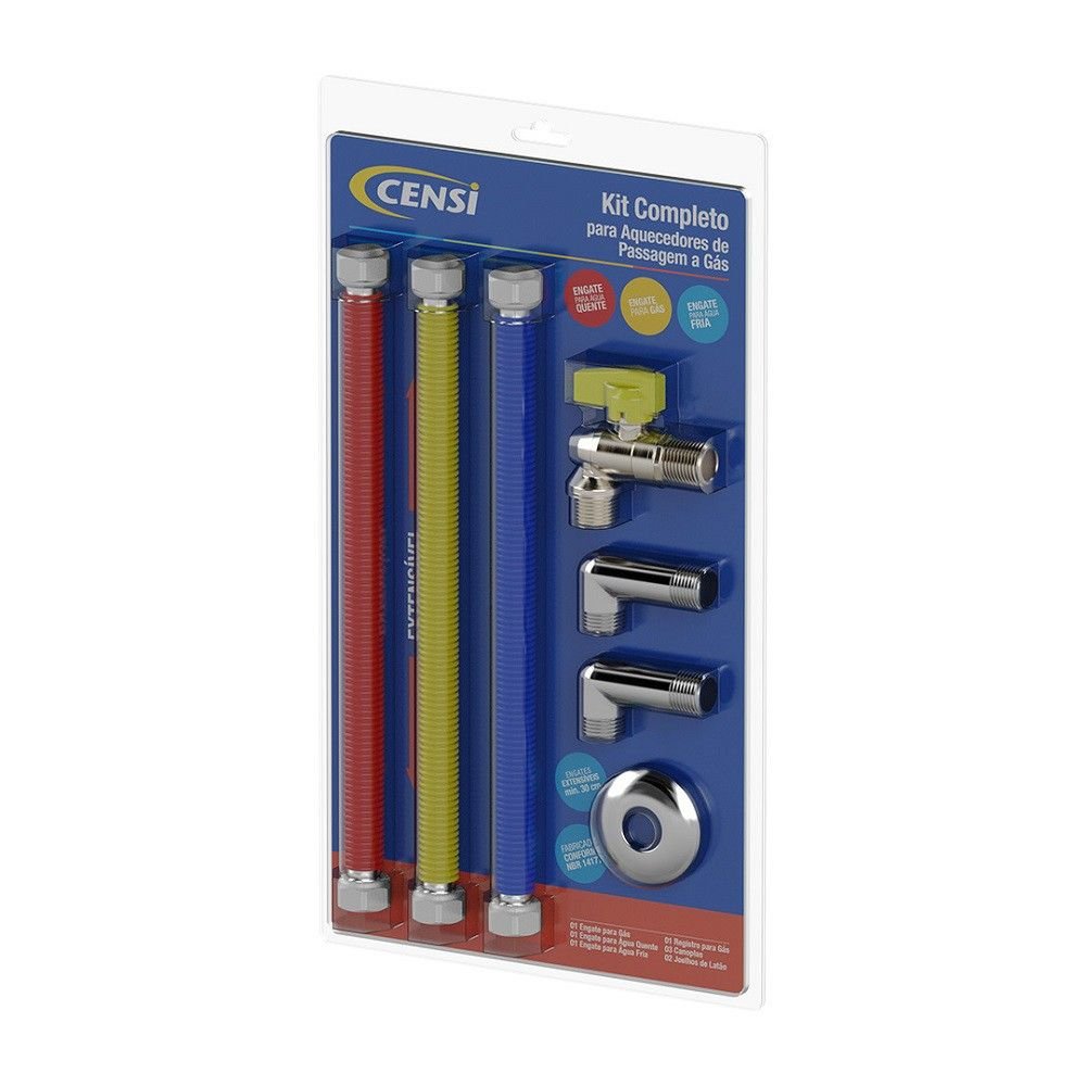 Kit Completo de Instalação Aquecedor A Gás Censi