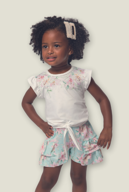 Conjunto de roupa florido clearance