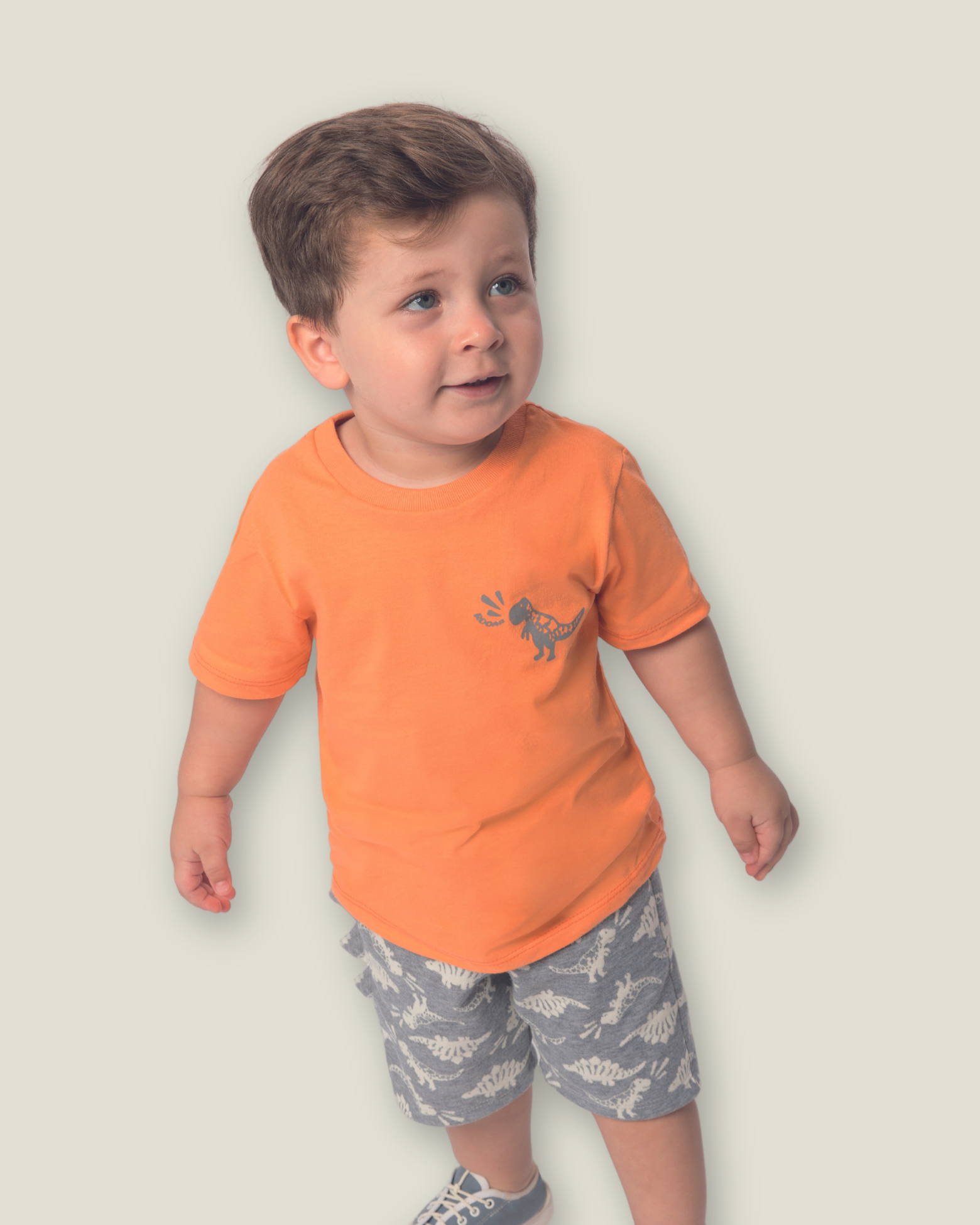Conjunto de Roupa Infantil Camiseta Bermuda Jaquard- Menino