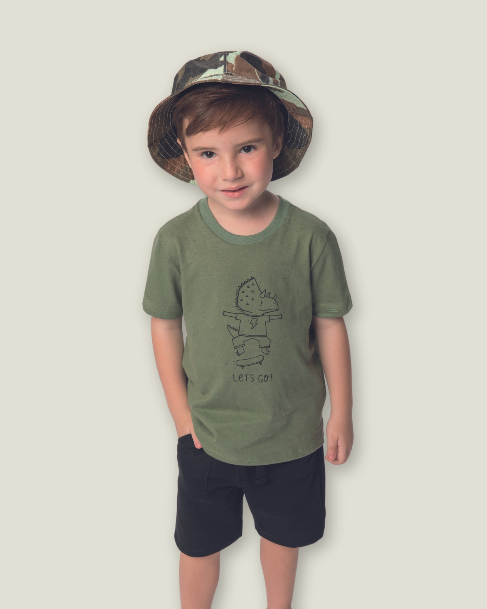 Conjunto de Roupa Infantil Camiseta Botonê e Bermuda - Menino