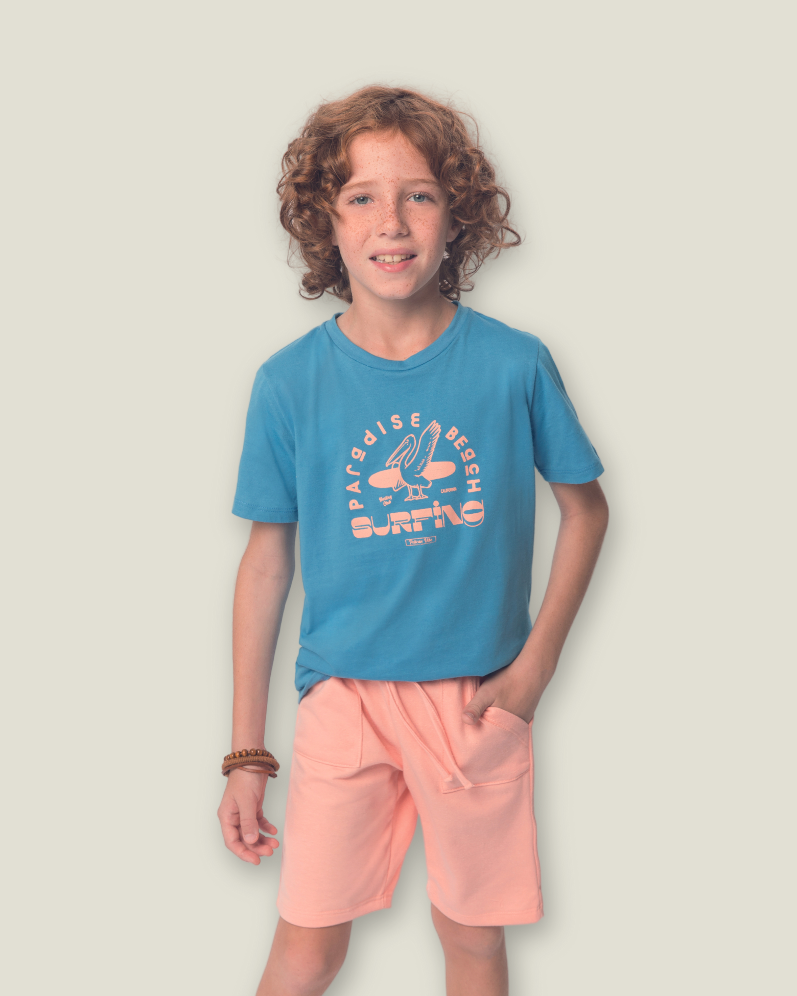 Conjunto de Roupa Infantil Camiseta e Bermuda Moletinho - Menino