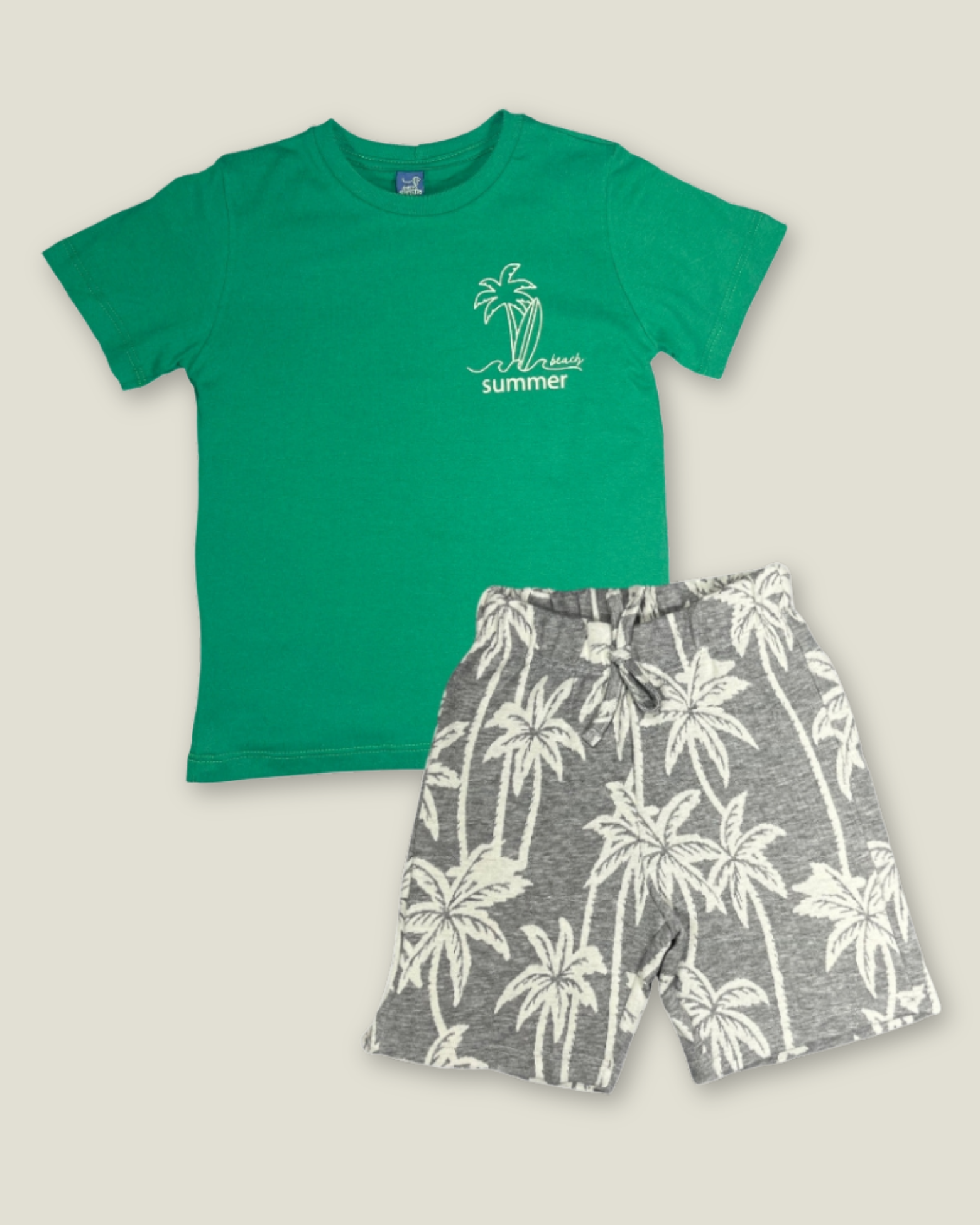 Conjunto de Roupa Infantil Camiseta e bermuda -Menino