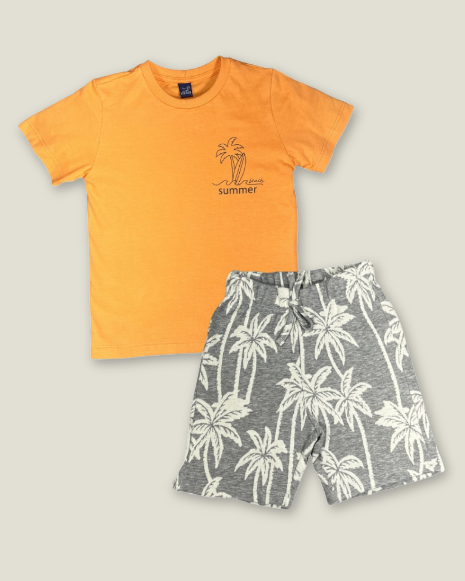 Conjunto de Roupa Infantil Camiseta e bermuda -Menino