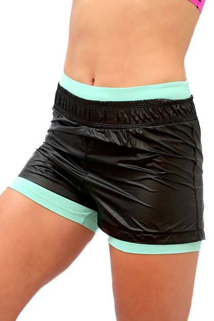 e21b5c shorts sobreposto box top model preto verde aruba f 1