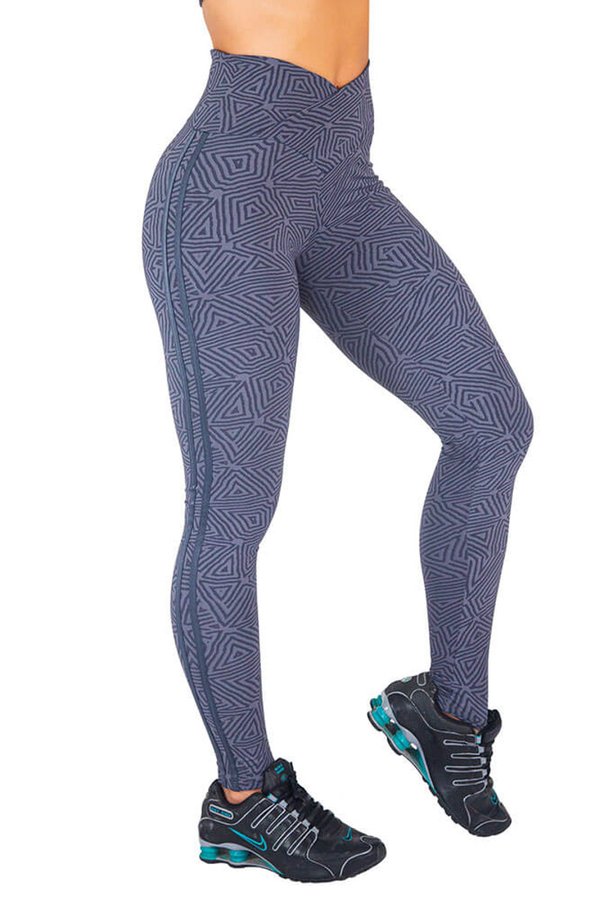 l16w3e legging jacquard power waist co s transpassado top model cinza carbox l