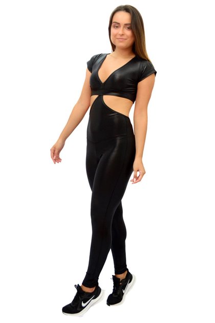 Macacões Femininos Sexy Designer Carta Impressão Preto Casual Simples Moda  Yoga Fitness Bodysuit Elegante Macacão De $36,3