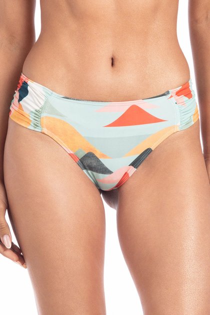 2062132 veraneio calcinha de biquini drapeada media fio duplo estampada la playa 2022 f