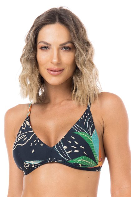 10622201 biquini top triangulo estampado la playa 2023 natural lp23 f