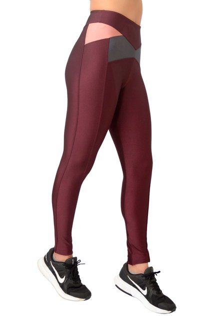 Legging RM 06670 Bordo 03 / Transparente - Run More