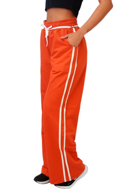 cal14000c calca moletom streetwear inspire laranja brick top model laranja brick branco f1