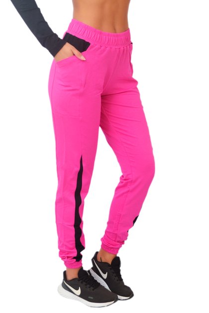 cal14007c calca jogger serene rosa magic pink top model rosa magic pink preto f1