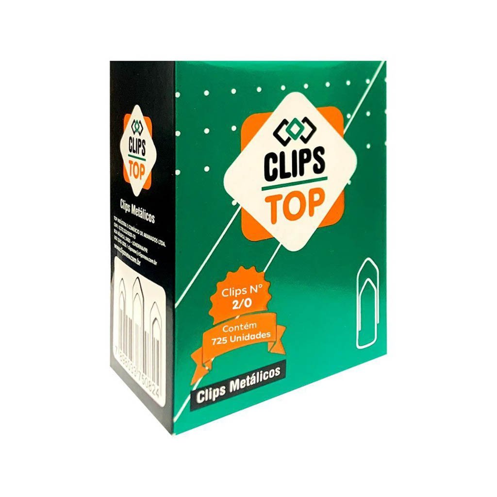 Clips Numero 2/0 Top (com 725 Unidades) - Trapp