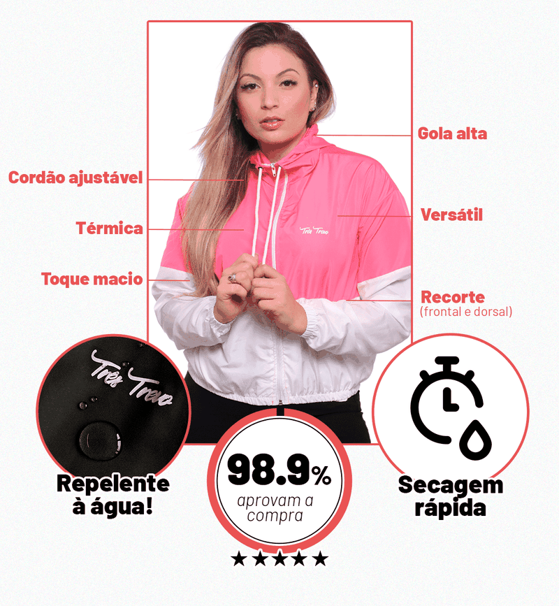 Corta vento discount planet girl branca