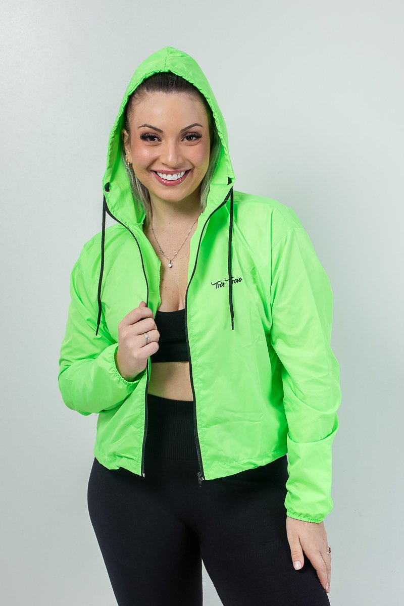 Corta vento deals neon feminino