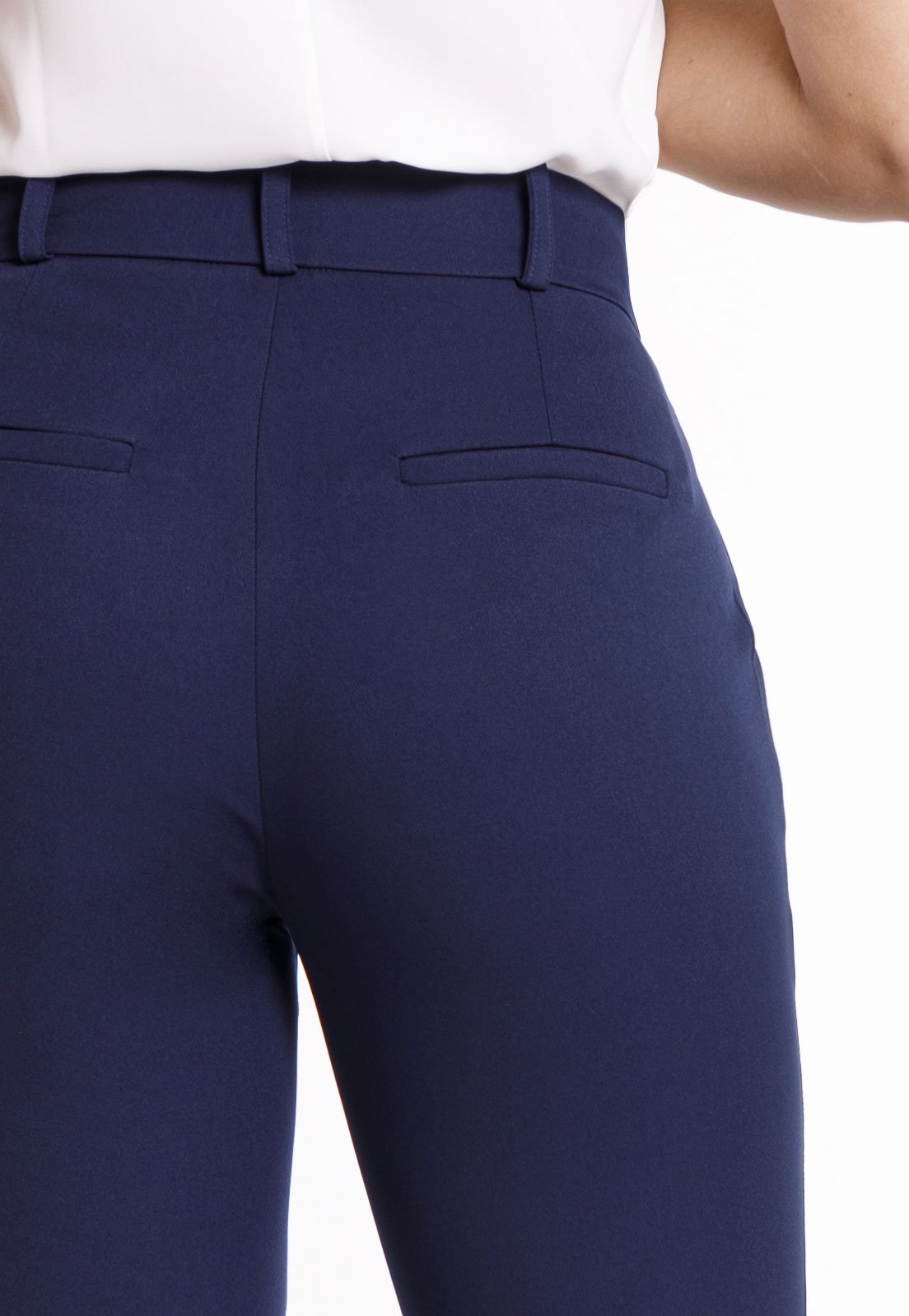 Calça alfaiataria hot sale azul marinho