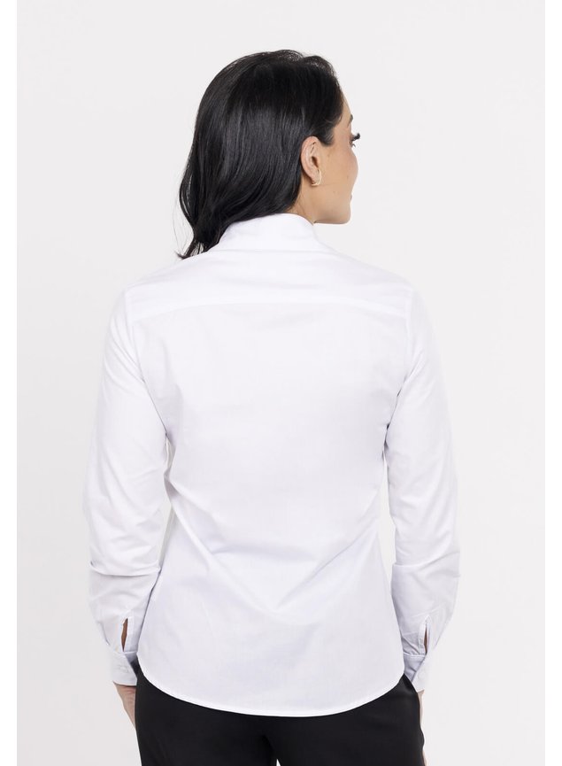 Camisa Social Feminina Branca Paloma