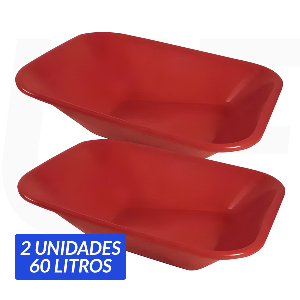 kit 2 cacamba vermelha