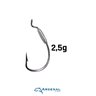 Anzol Arsenal da Pesca OffSet Lastreado 4/0 - 3pçs Anzol Arsenal da Pesca OffSet Lastreado 4/0 - 3pçs