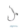 Anzol Arsenal da Pesca OffSet Lastreado 4/0 - 3pçs Anzol Arsenal da Pesca OffSet Lastreado 4/0 - 3pçs