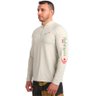 Camiseta Fishing Co. Ziper | Proteção Upf 50+ - Cor Atacama Camiseta Fishing Co. Ziper | Proteção Upf 50+ - Cor Atacama