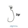 Arsenal da Pesca Jig OffSet EWG Black Nickel | 3/0 - 3 pçs Arsenal da Pesca Jig OffSet EWG Black Nickel | 3/0 - 3 pçs