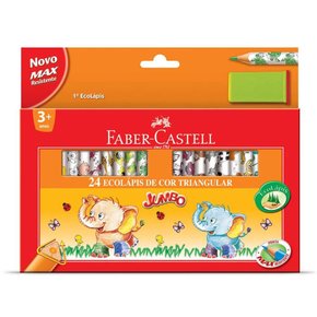 Lápis de Cor Ecolápis SuperSoft 15 Cores Frias - FABER-CASTELL