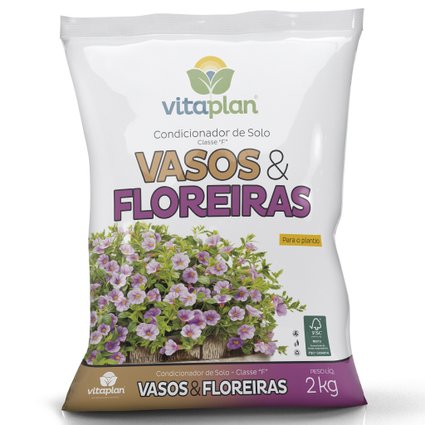 Terra Especial Vitaplan para Vasos e Floreiras - 2 Kg