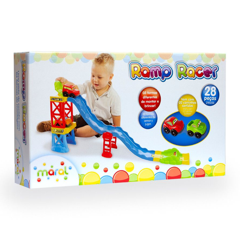 Pista De Carrinhos Brinquedo Corrida Infantil Rampa Pista Baby