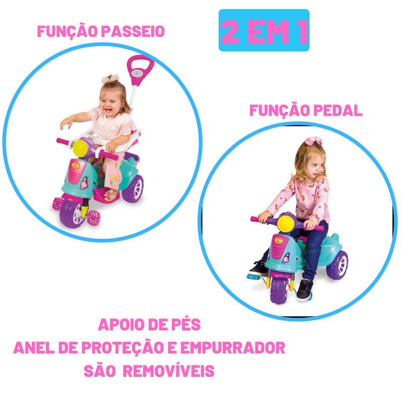 Triciclo Infantil AVespa - Rosa - Maral - Loja Mega
