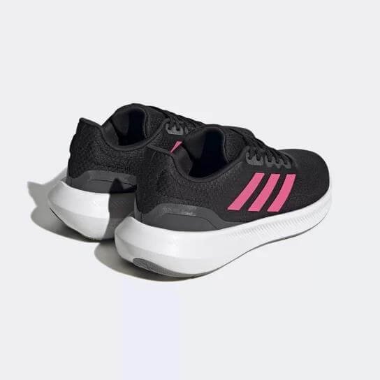 Tenis da adidas feminino preto hot sale e rosa